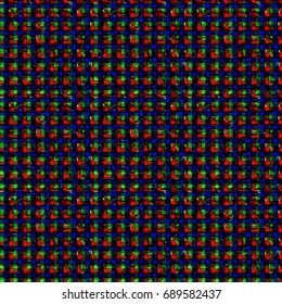 Abstract colorful checkered background. Seamless