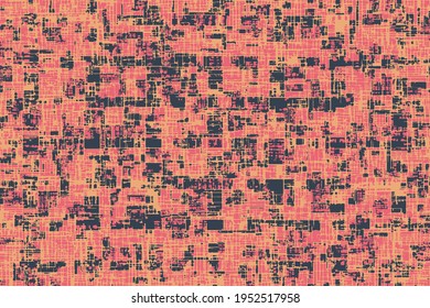 Abstract colorful checkered pattern. Geometric Black and Pink Texture  Background.