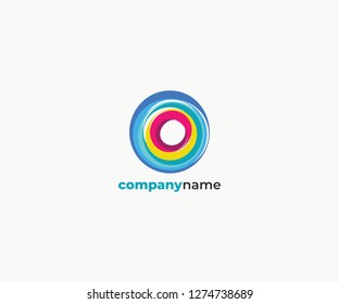 abstract colorful circle