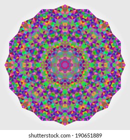 Abstract colorful circle backdrop. 
