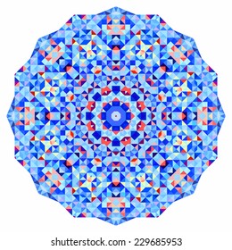 Abstract colorful circle backdrop
