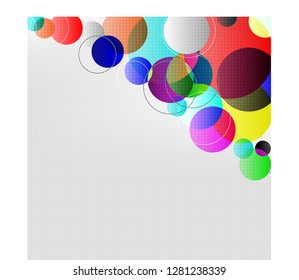 Abstract colorful circle background
