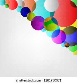 Abstract colorful circle background