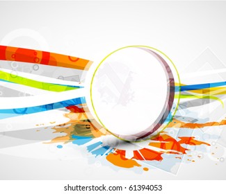 Abstract colorful circle background