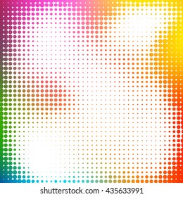 Abstract colorful circle background. Halftone design. Place for text. Halftone vector background. Colorful Template. EPS-10