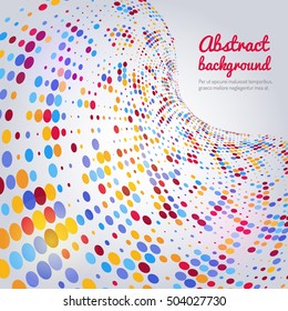 Abstract colorful circle background, Abstract mosaic vector illustration