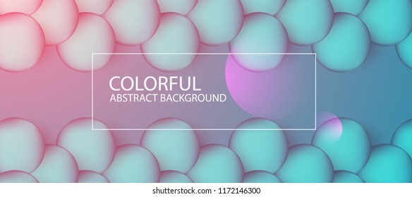 Abstract colorful circle background. Vector illustration