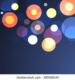 Abstract colorful circle background. Vector illustration