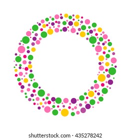 abstract colorful circle background vector illustration