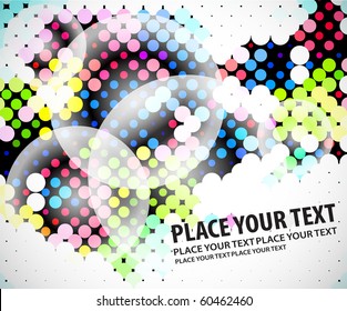 Abstract colorful circle background. Vector illustration.