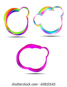 Abstract colorful circle background vector design