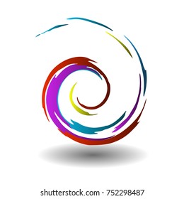 Abstract colorful circle background. Vector illustration.