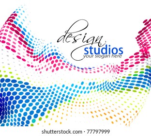 abstract colorful circle background, vector illustration