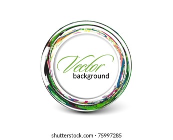 Abstract colorful circle banner for your text. Vector design.