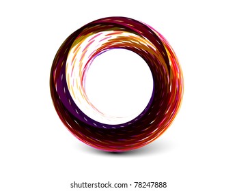 Abstract colorful circle banner for your text. Vector design.