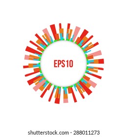 Abstract Colorful Circle Business Background Vector illustration