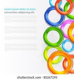 Abstract colorful circle design
