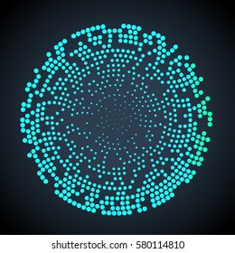 abstract colorful circle dotted background. Design vector illustration
