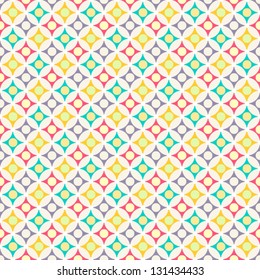 Abstract colorful circle endless seamless background texture