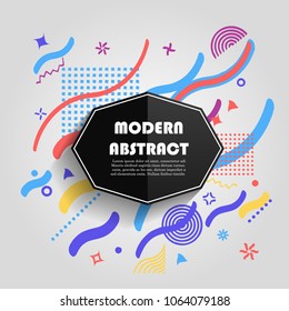 Abstract colorful circle geometric pattern design and background. Use for modern design, cover, poster, template, brochure, decorated, flyer.
