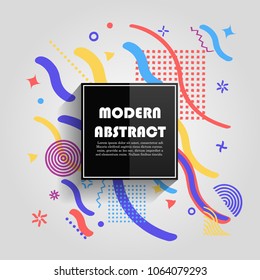 Abstract colorful circle geometric pattern design and background. Use for modern design, cover, poster, template, brochure, decorated, flyer.
