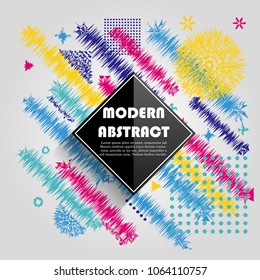 Abstract colorful circle geometric pattern design and background. Use for modern design, cover, poster, template, brochure, decorated, flyer.
