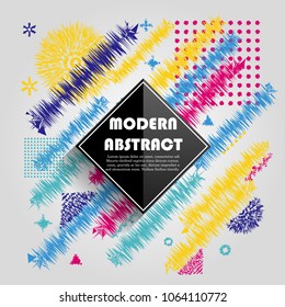 Abstract colorful circle geometric pattern design and background. Use for modern design, cover, poster, template, brochure, decorated, flyer.
