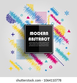 Abstract colorful circle geometric pattern design and background. Use for modern design, cover, poster, template, brochure, decorated, flyer.
