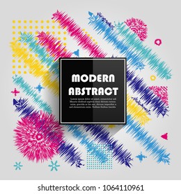 Abstract colorful circle geometric pattern design and background. Use for modern design, cover, poster, template, brochure, decorated, flyer.
