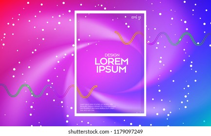 Abstract colorful circle geometric pattern design and background. Swirl gradient background. Eps10 vector.