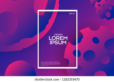 Abstract colorful circle geometric pattern design and background. Use for modern design.Futuristic design posters. Eps10 vector.