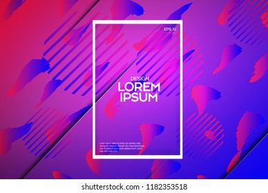 Abstract colorful circle geometric pattern design and background. Swirl gradient background. Eps10 vector.