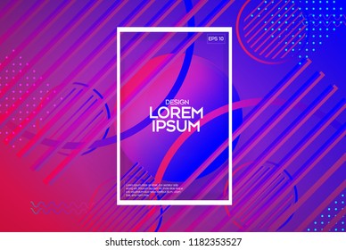 Abstract colorful circle geometric pattern design and background. Swirl gradient background. Eps10 vector.