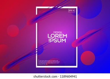 Abstract colorful circle geometric pattern design and background. Use for modern design.Futuristic design posters. Eps10 vector.
