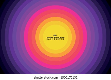 Abstract colorful circle geometric pattern tech design backgorund. Use for poster, print, annual report, trendy template, artwork. illustration vector eps10