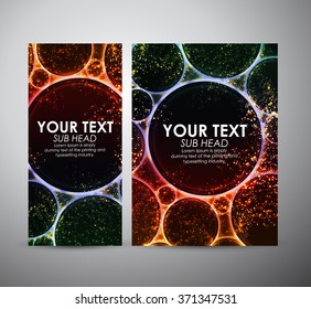 Abstract colorful circle light. Graphic resources design template. Vector illustration