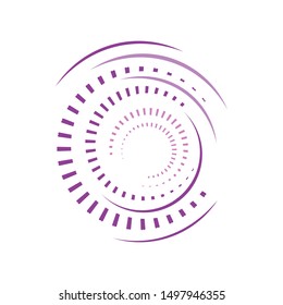 abstract colorful circle logo design vector graphic element template