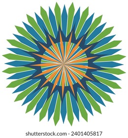 abstract colorful circle mandala design for decoration and designing