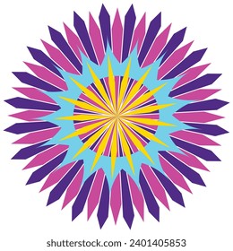 abstract colorful circle mandala design for decoration and designing