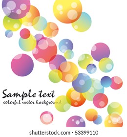 Abstract colorful circle on white background