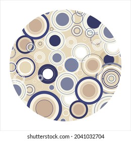 Abstract colorful circle pattern. Vector illustration