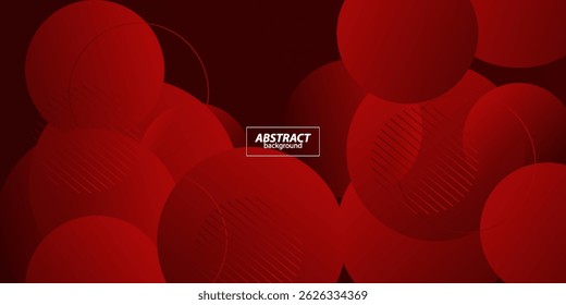 Abstract colorful circle red background. Trendy color circle pattern design. Vector eps10