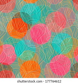 abstract colorful circle seamless pattern