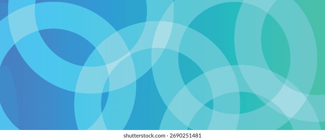 Abstract colorful circle shape background design abstract blue and green