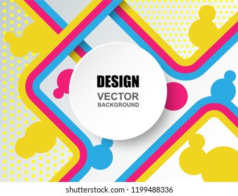 Abstract. Colorful circle shapes  background ,light and shadow . for  layout, brochure,page, poster. Vector illustration