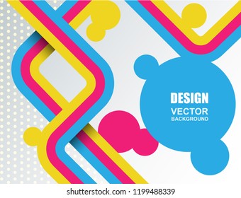Abstract. Colorful circle shapes  background ,light and shadow . for  layout, brochure,page, poster. Vector illustration