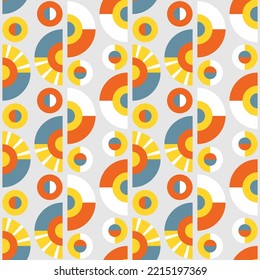 abstract colorful circle textile pattern