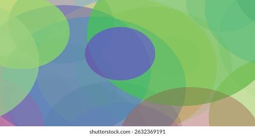 Abstract colorful circle transparent background design.