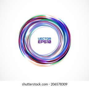 Abstract colorful circle. Vector illustration for poster, flyer, cover, brochure.