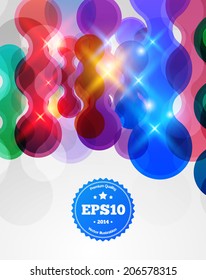 Abstract colorful circle. Vector illustration for poster, flyer, cover, brochure, card, banner design.